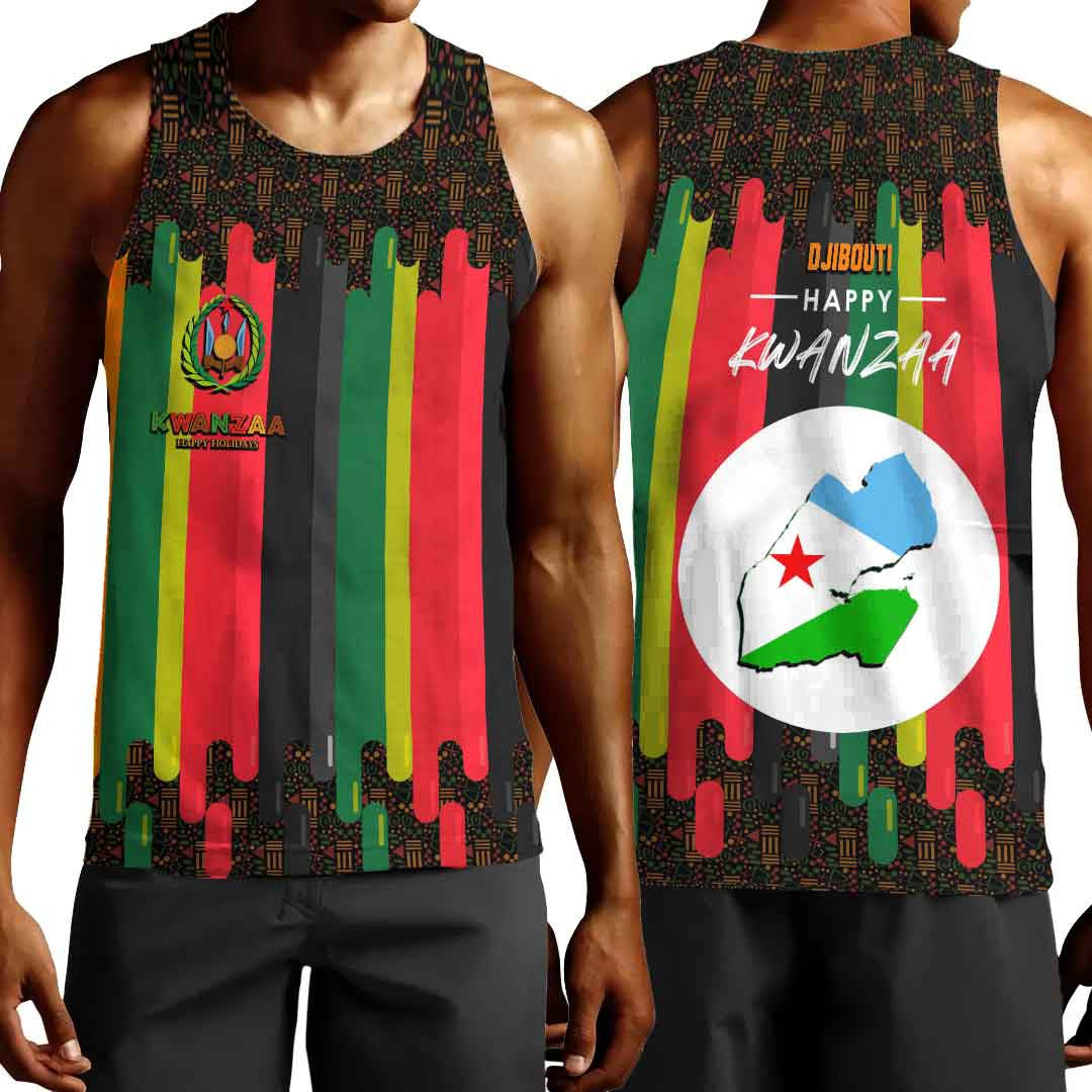 Clothing Djibouti Happy Kwanzaa Men's Tank Top