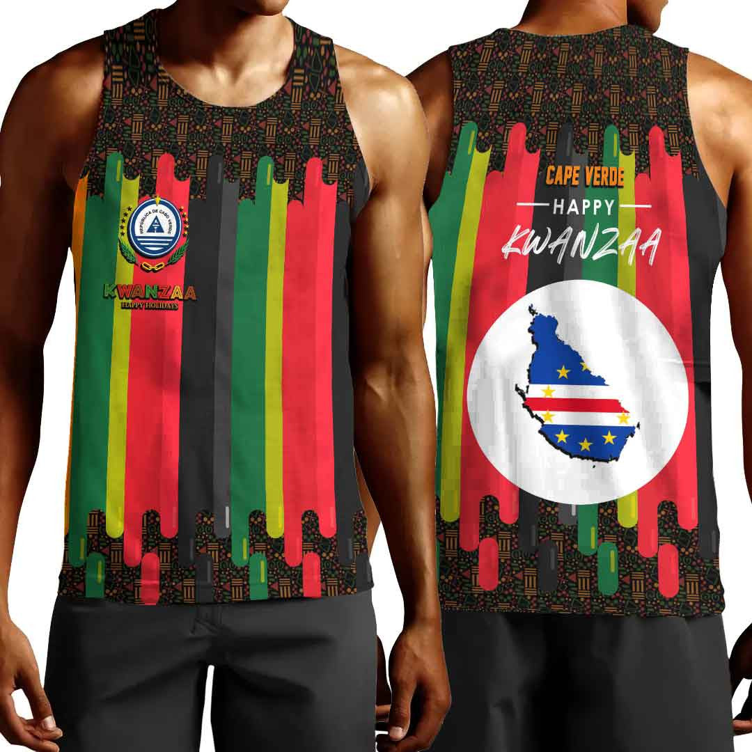 Clothing Cape Verde Happy Kwanzaa Men's Tank Top