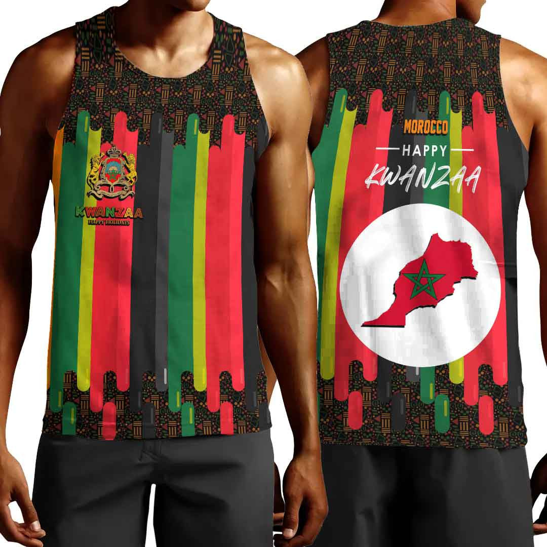 Clothing Morocco Happy Kwanzaa Men's Tank Top