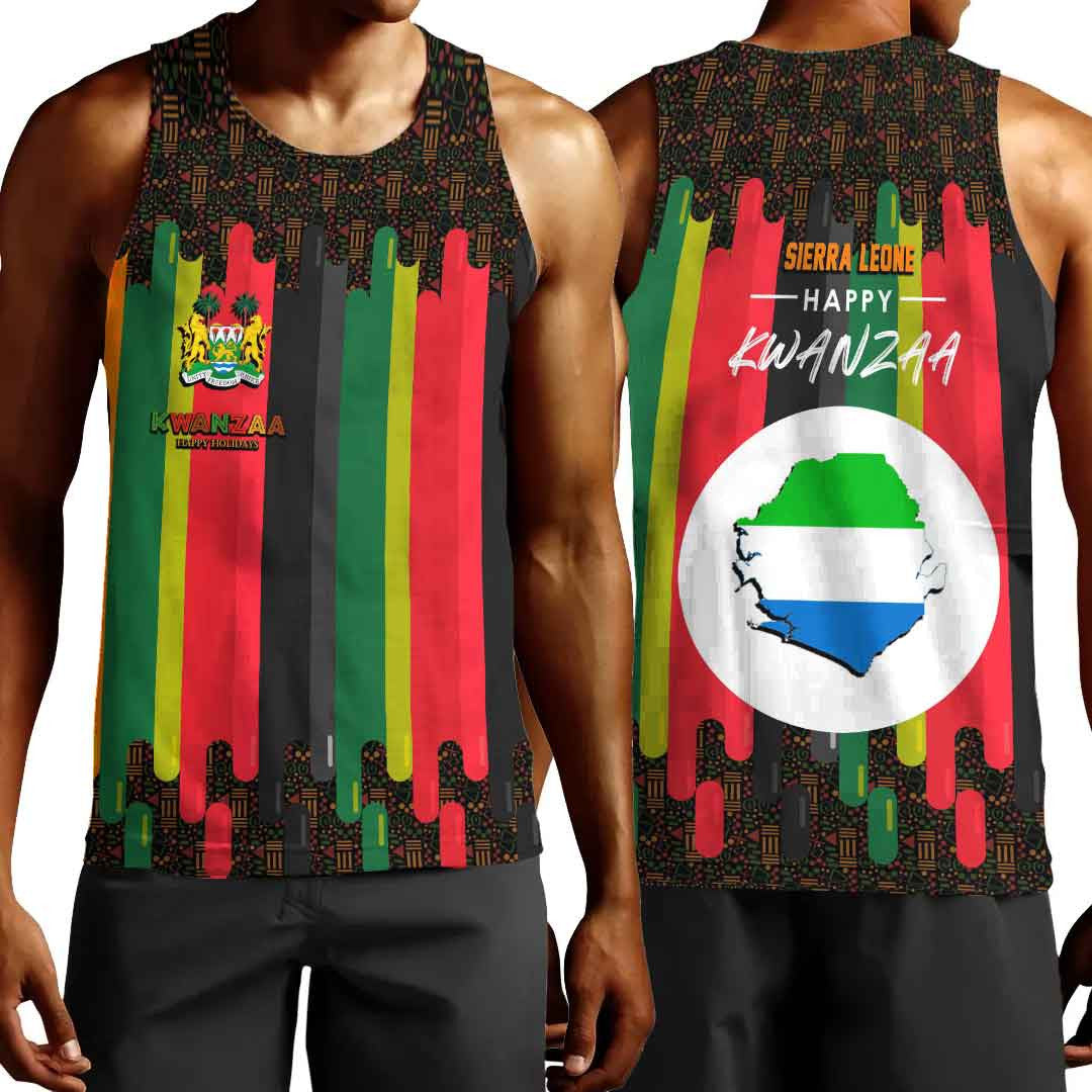 Clothing Sierra Leone Happy Kwanzaa Men's Tank Top