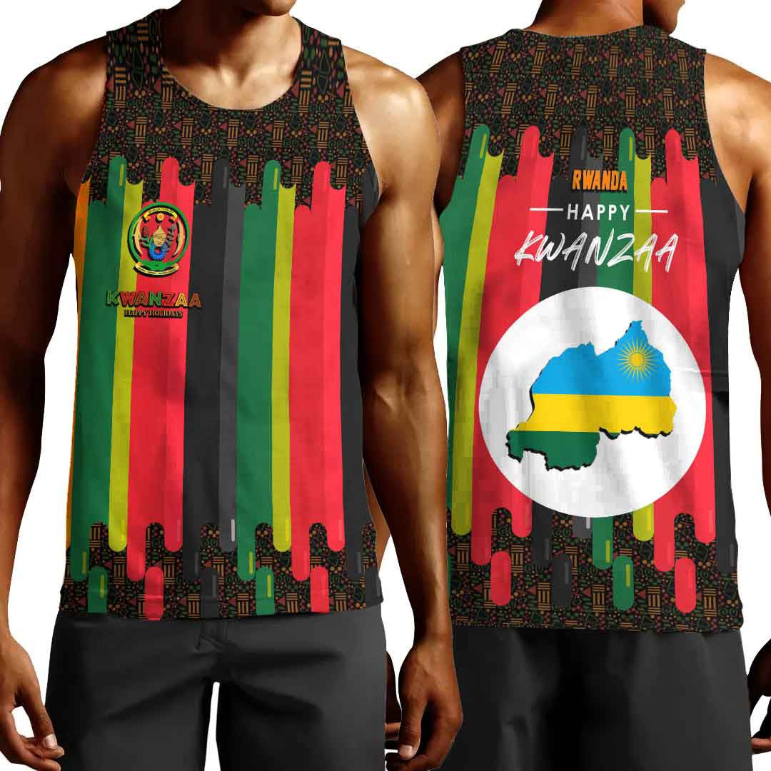 Clothing Rwanda Happy Kwanzaa Men's Tank Top