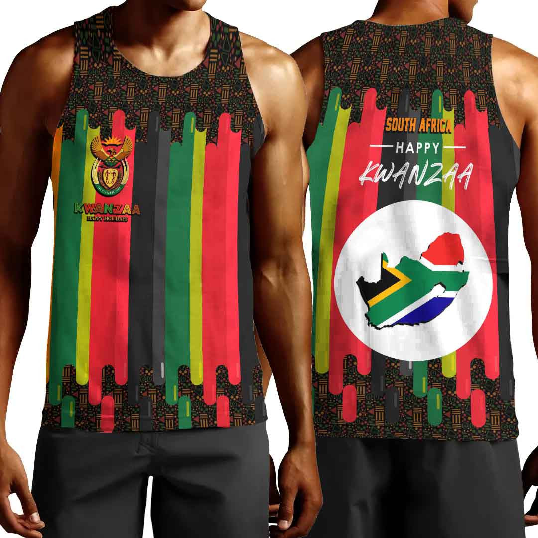 Clothing South Africa Happy Kwanzaa Men's Tank Top