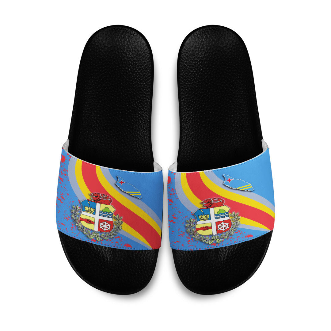 Slide Sandals Aruba Special Flag Slide Sandals