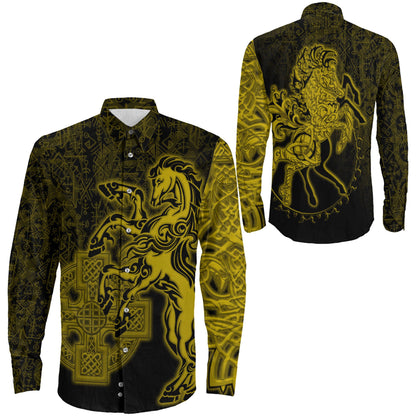 Clothing Sleipnir Gold Long Sleeve Button Shirt