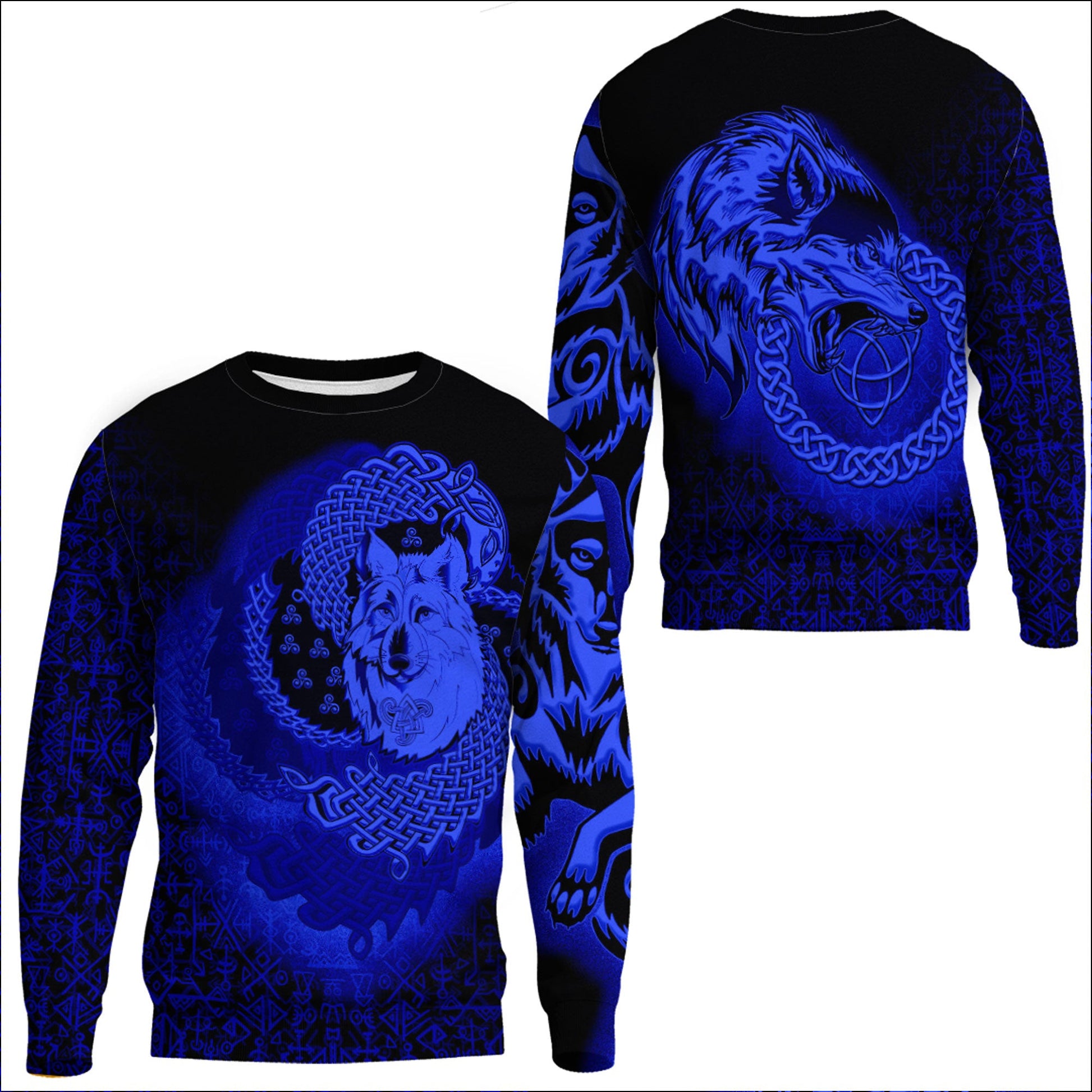 Clothing Legendary Wolf Blue Sweatshirts