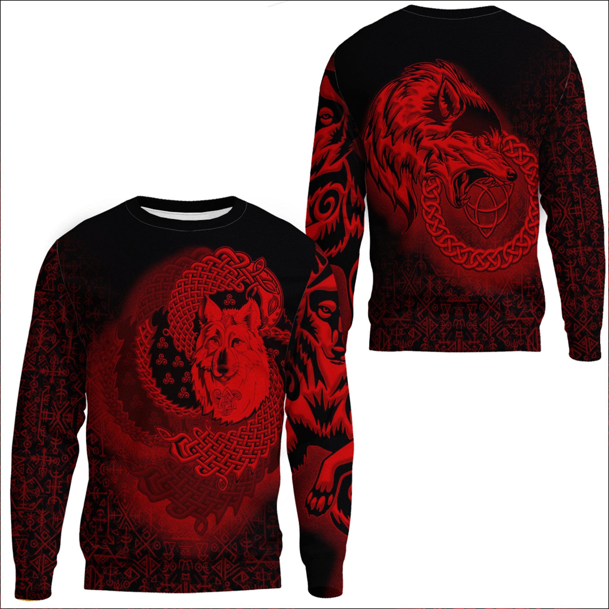 Clothing Legendary Wolf Red Sweatshirts