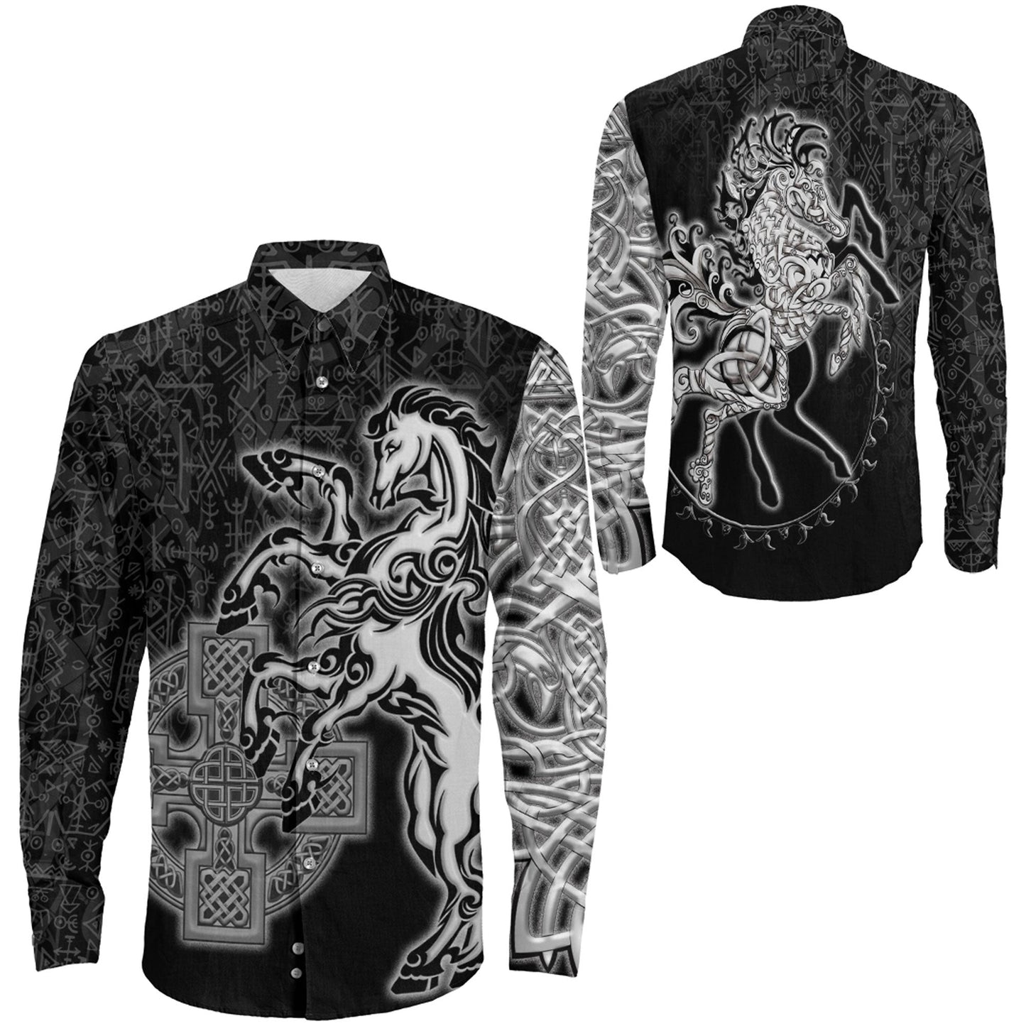 Clothing Sleipnir Long Sleeve Button Shirt