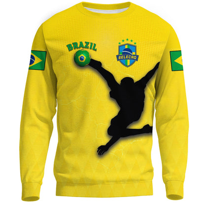 Clothing Brazil Football Style Sweatshirts