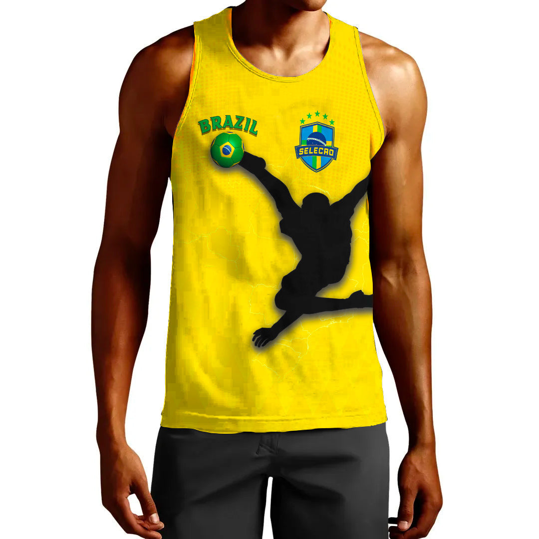 Clothing Brazil Football Style Tank Top