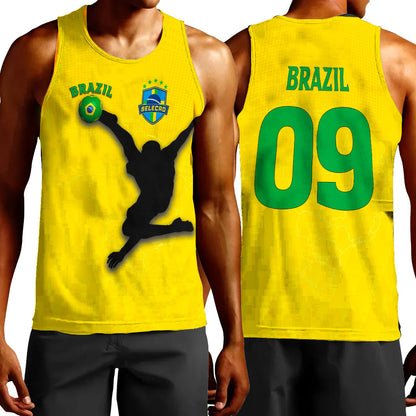 Clothing Brazil Football Style Tank Top