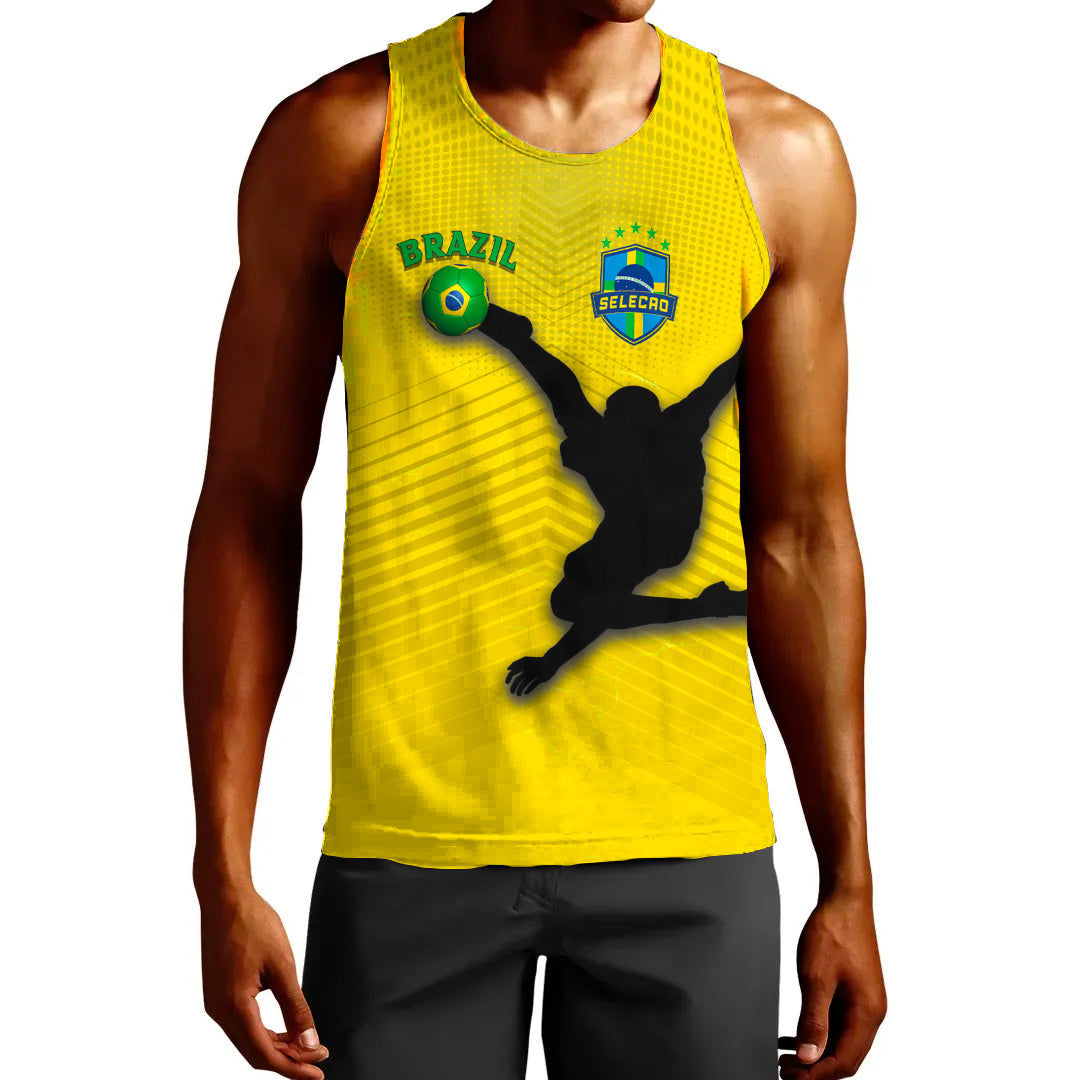 Clothing Brazil Soccer Style Tank Top