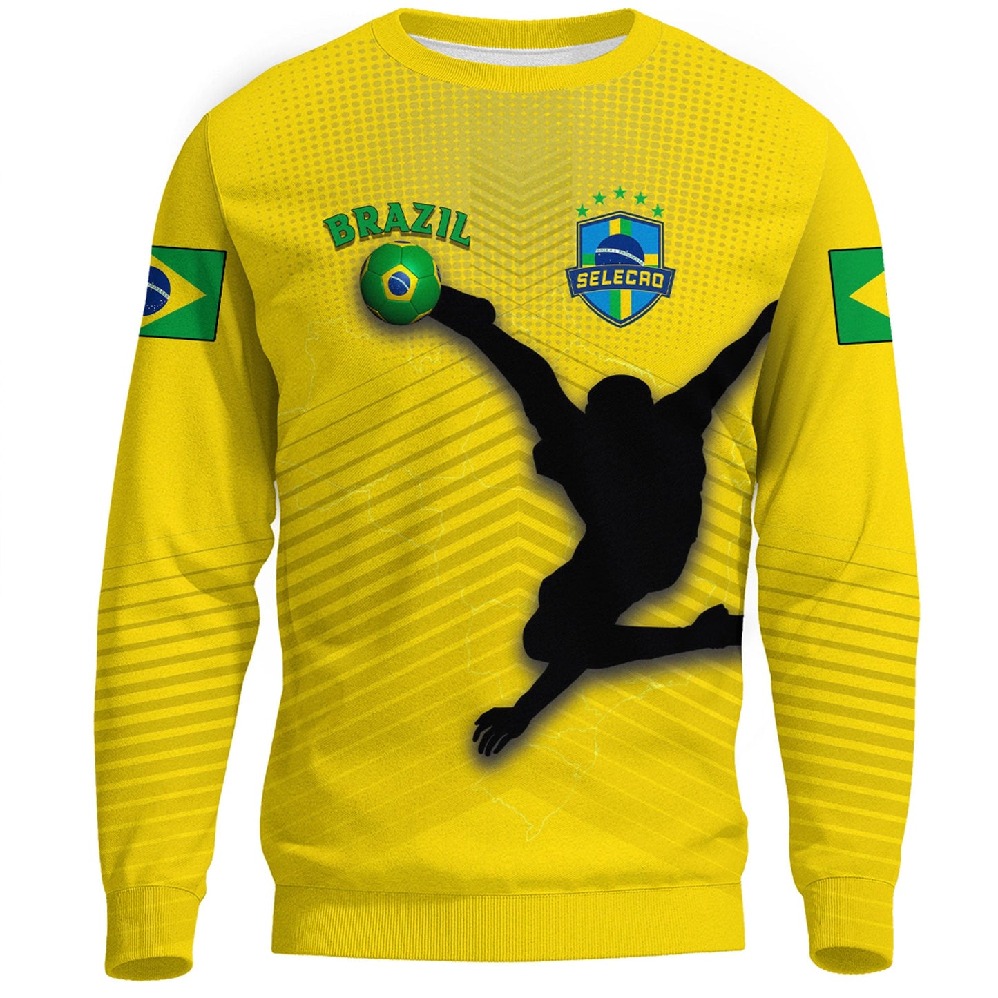 Clothing Brazil Soccer Style Sweatshirts
