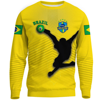 Clothing Brazil Soccer Style Sweatshirts