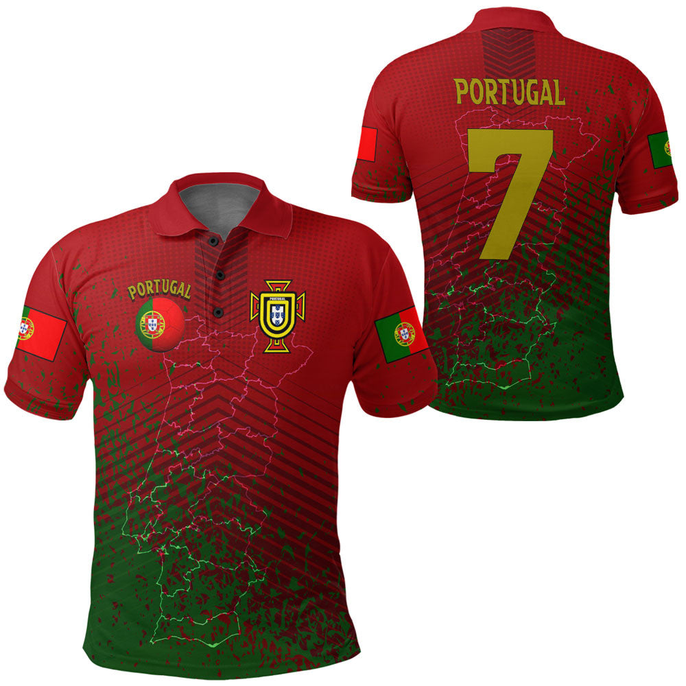 Portugal Soccer Style Polo Shirt