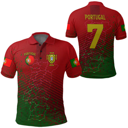 Portugal Soccer Style Polo Shirt