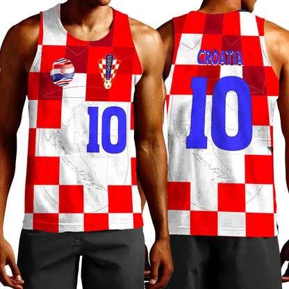Clothing Croatia Football Style Tank Top