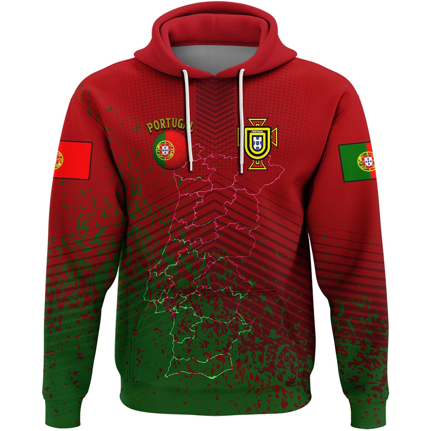 Portugal Soccer Style Hoodie