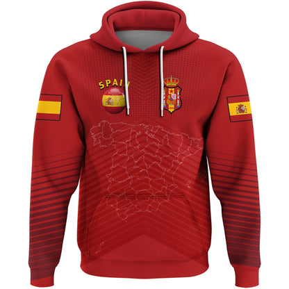 Spain Soccer Style Hoodie