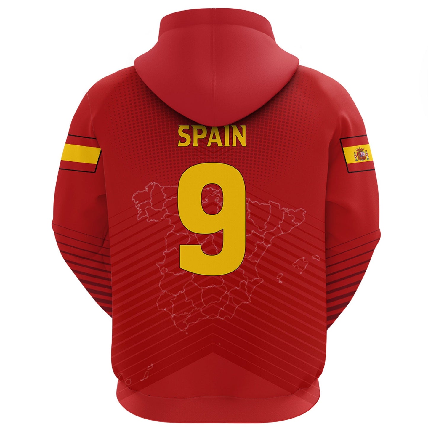 Spain Soccer Style Hoodie