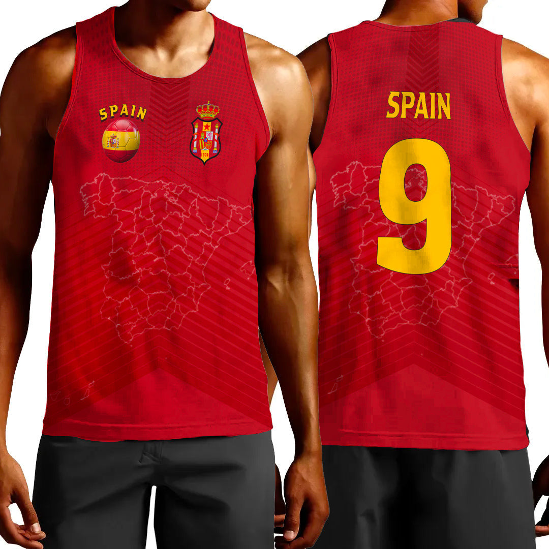 Clothing Spain Soccer Style Tank Top