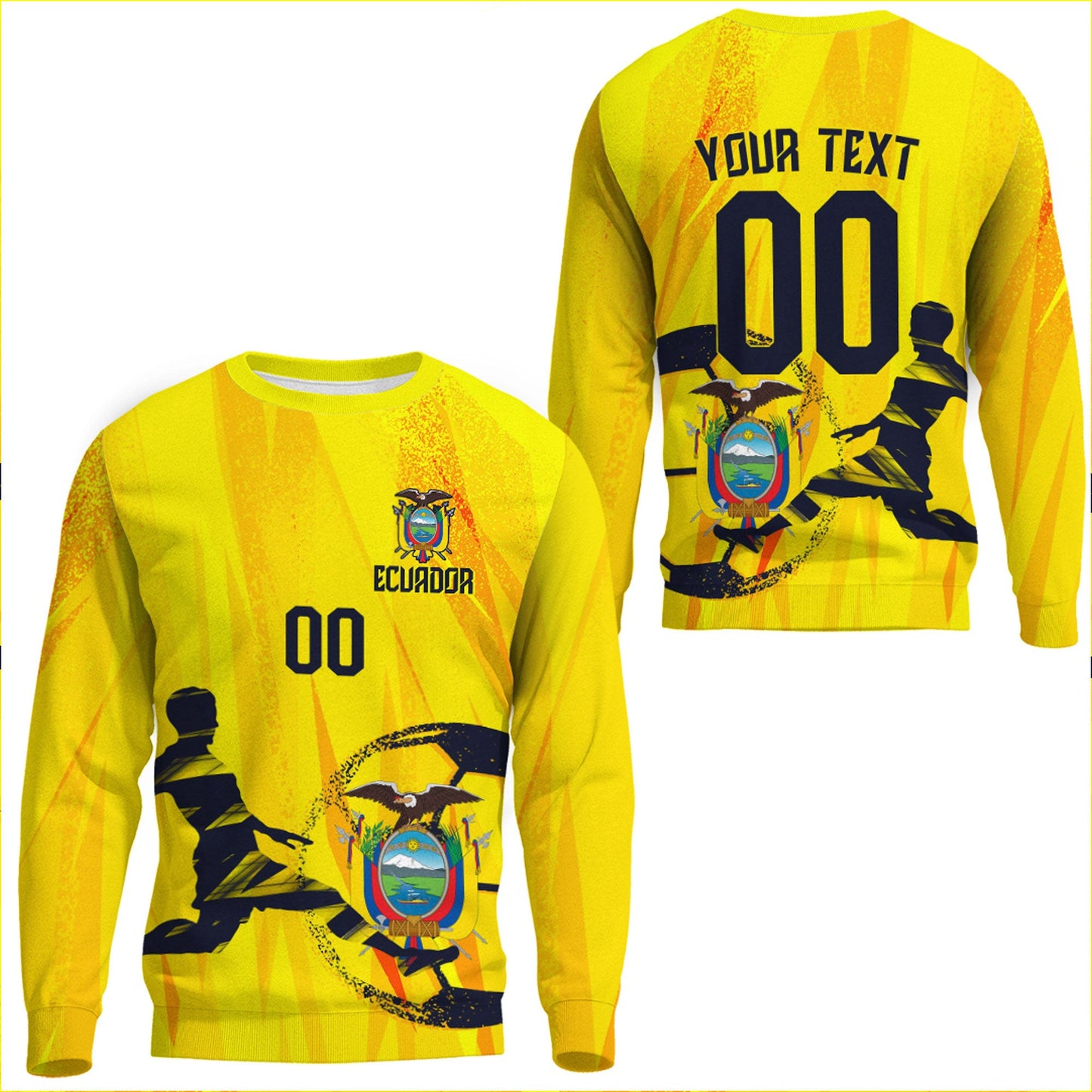 Clothing Custom Ecuador Football Fan Sweatshirts