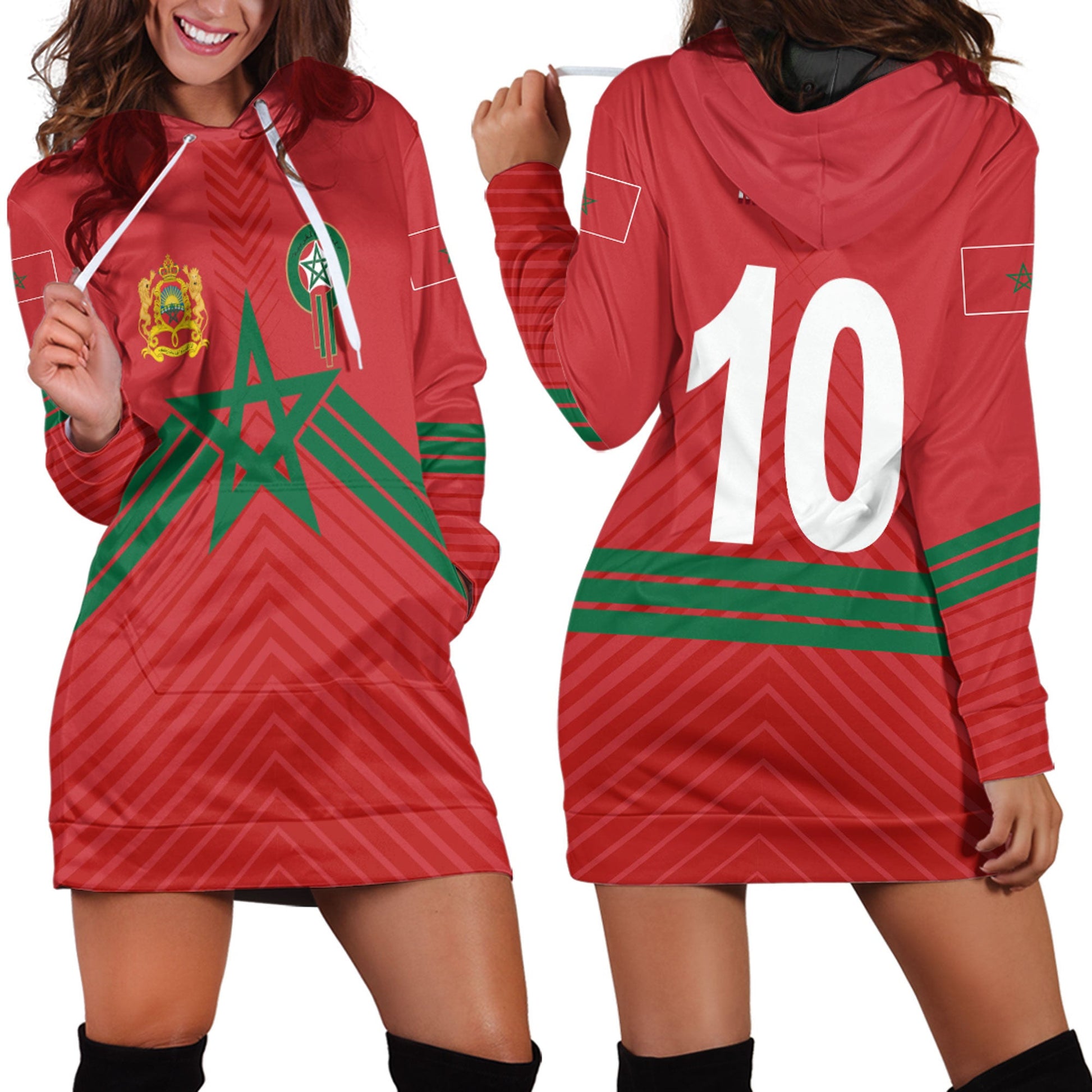 Clothing Morocco Sport Style Hoodie Dress