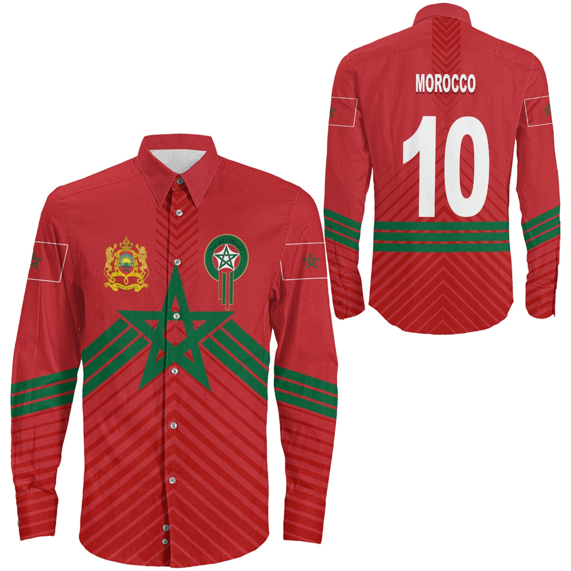 Clothing Morocco Sport Style Long Sleeve Button Shirt