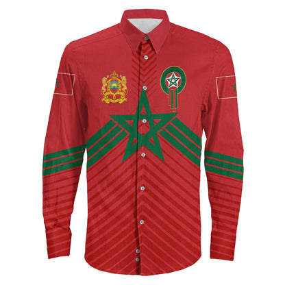 Clothing Morocco Sport Style Long Sleeve Button Shirt