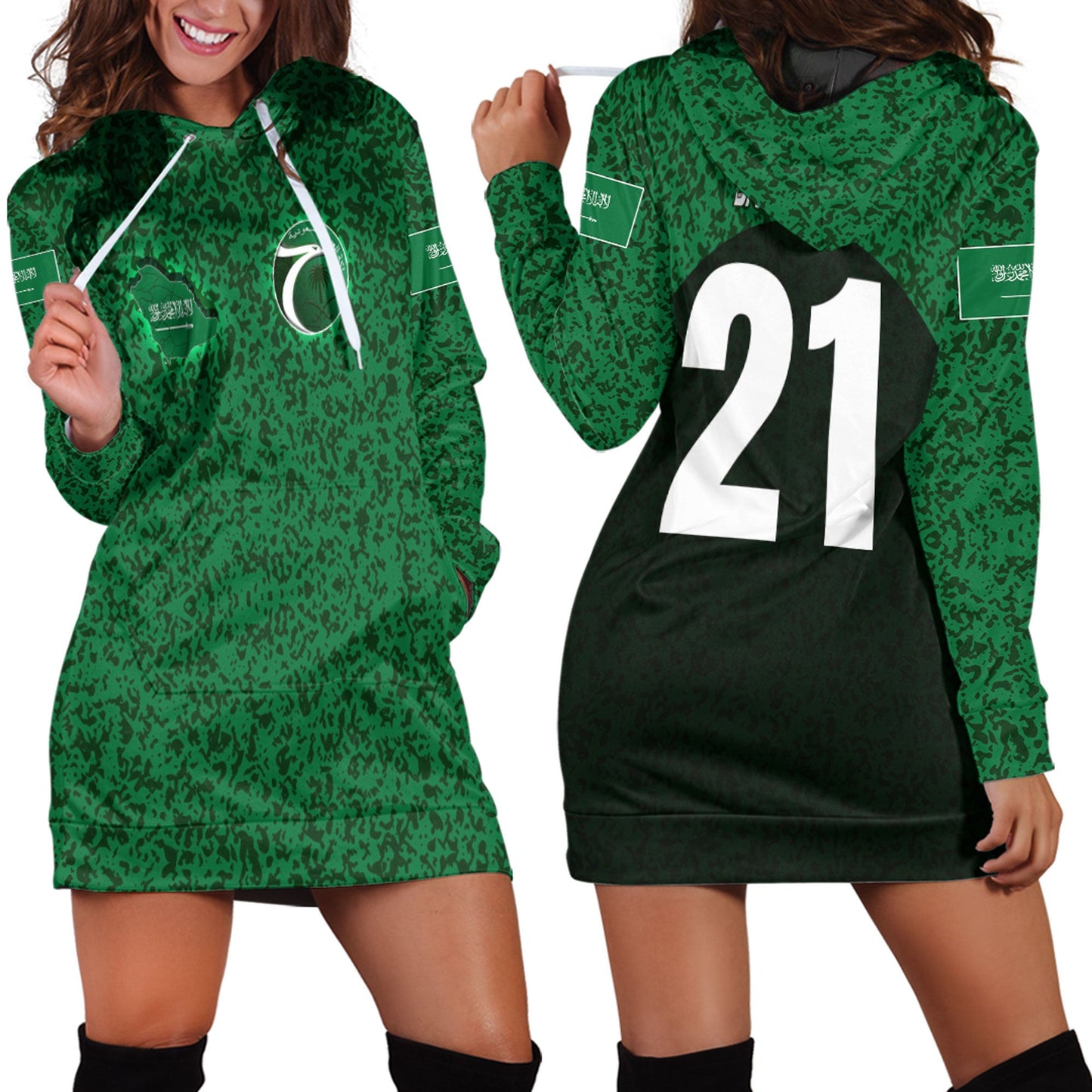 Clothing Saudi Arabia Sport Style Hoodie Dress