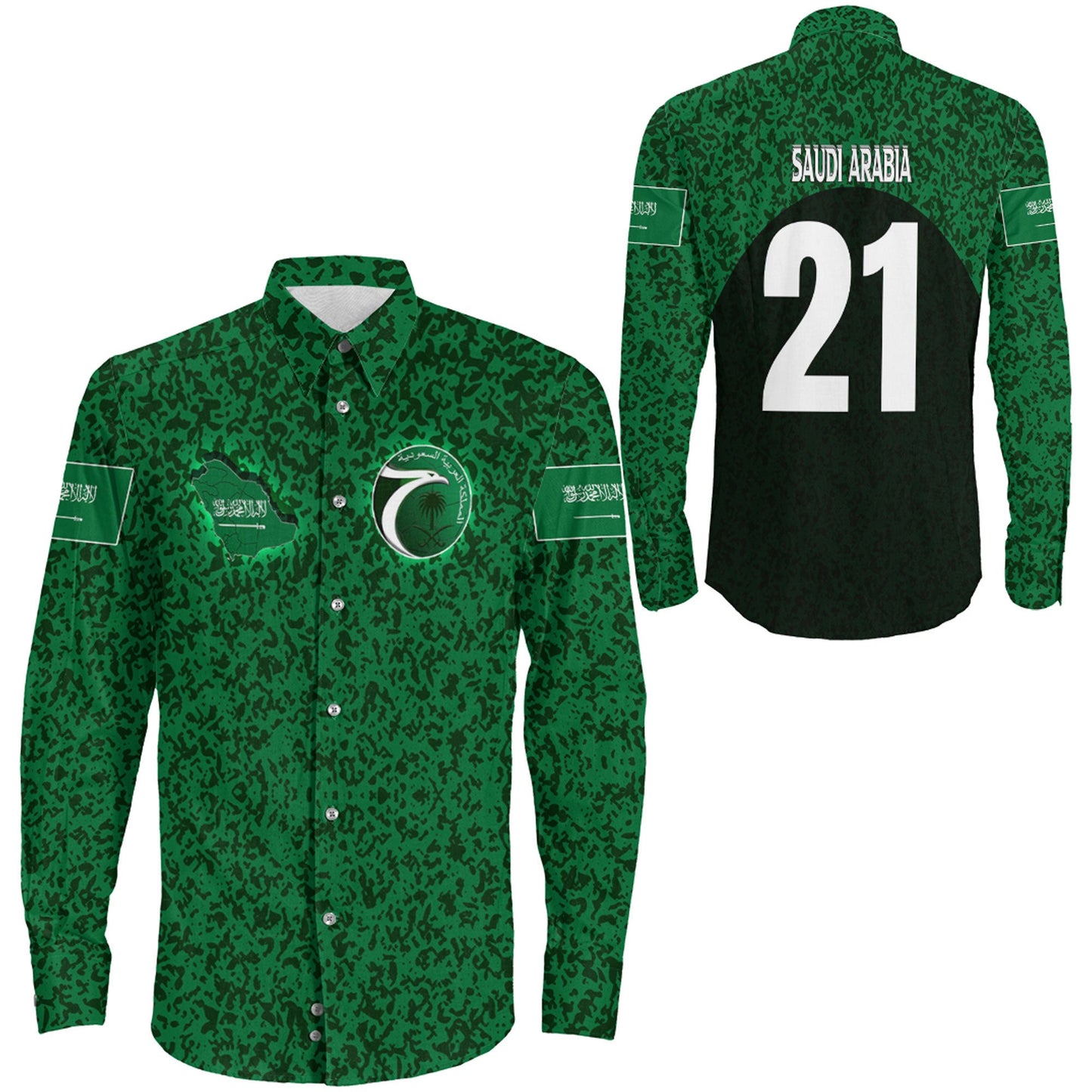Clothing Saudi Arabia Sport Style Long Sleeve Button Shirt