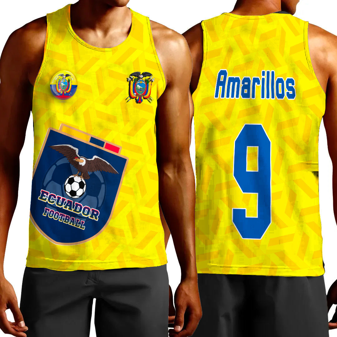 Clothing Custom Ecuador Soccer Style Tank Top