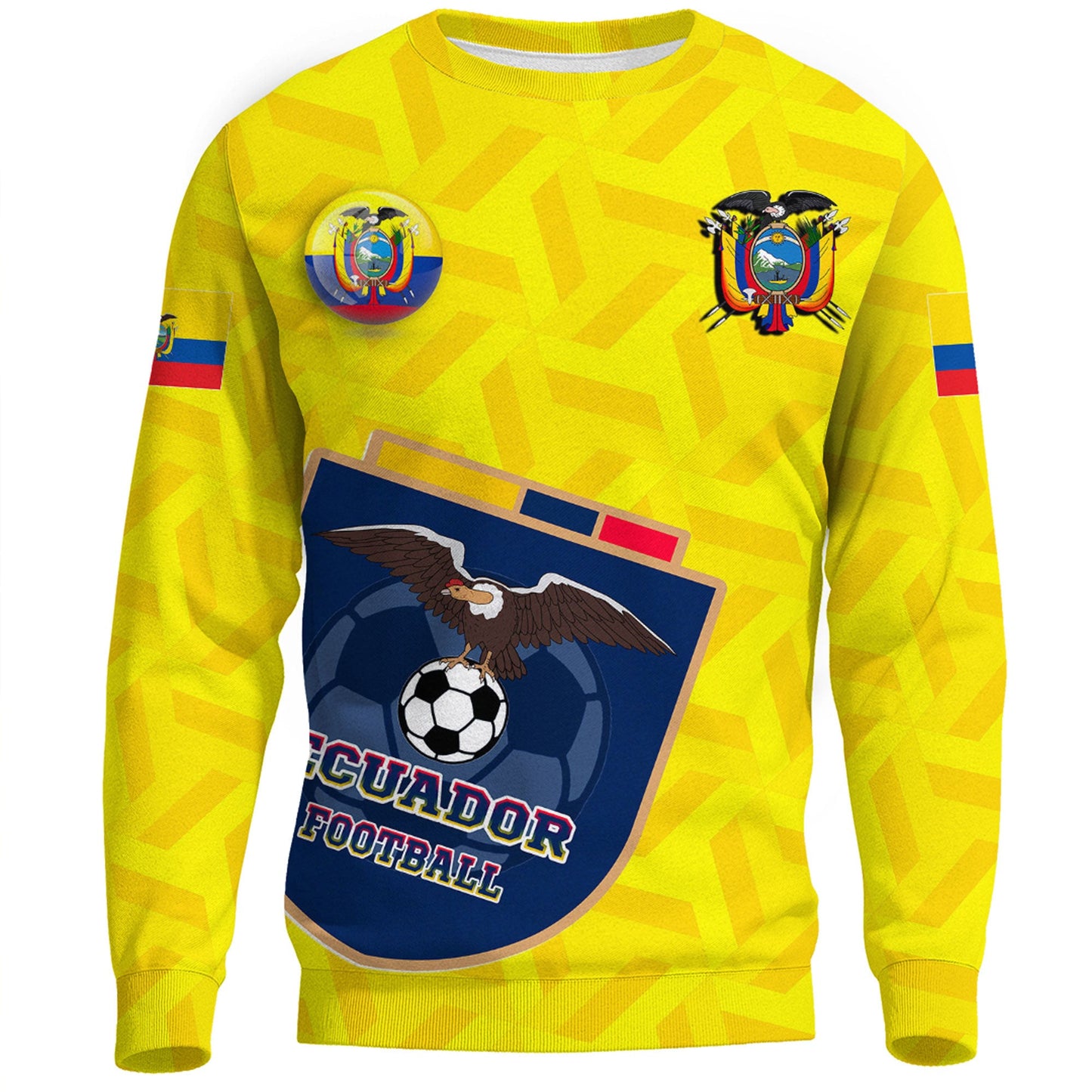 Clothing Custom Ecuador Soccer Style Sweatshirts