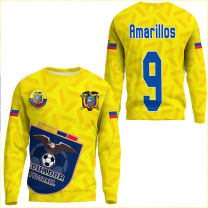 Clothing Custom Ecuador Soccer Style Sweatshirts