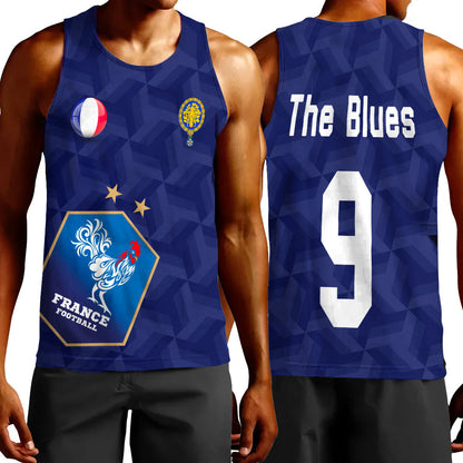 Clothing Custom France Soccer Style Tank Top