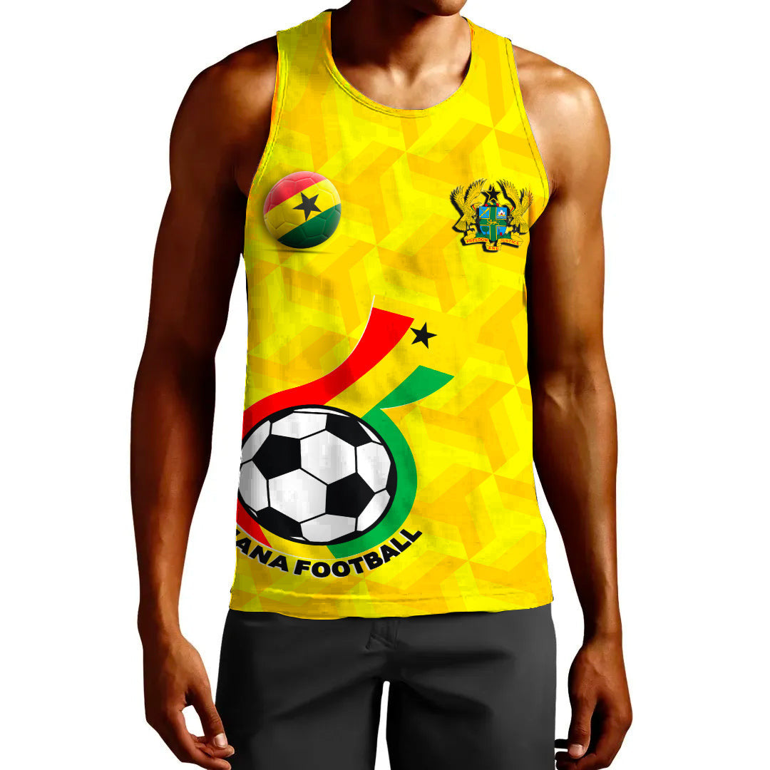 Clothing Custom Ghana Soccer Style Tank Top