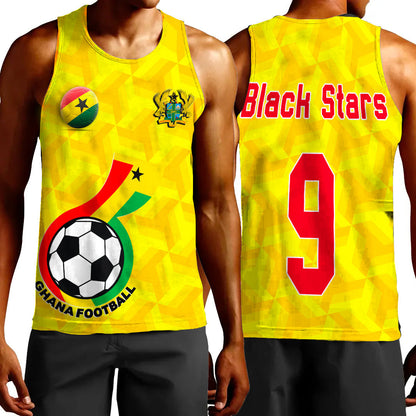 Clothing Custom Ghana Soccer Style Tank Top