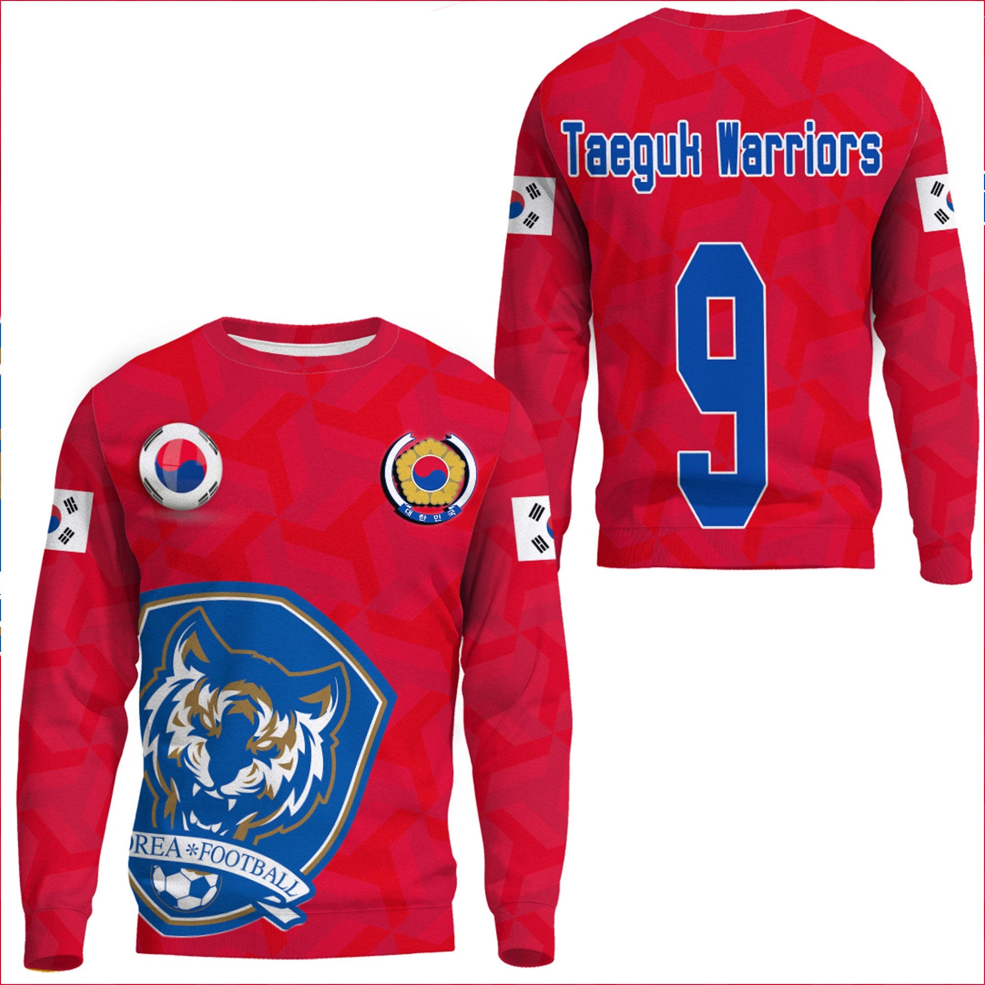 Clothing Custom Korea Soccer Style Sweatshirts