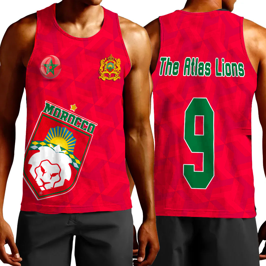 Clothing Custom Morrocco Soccer Style Tank Top