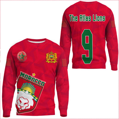Clothing Custom Morrocco Soccer Style Sweatshirts