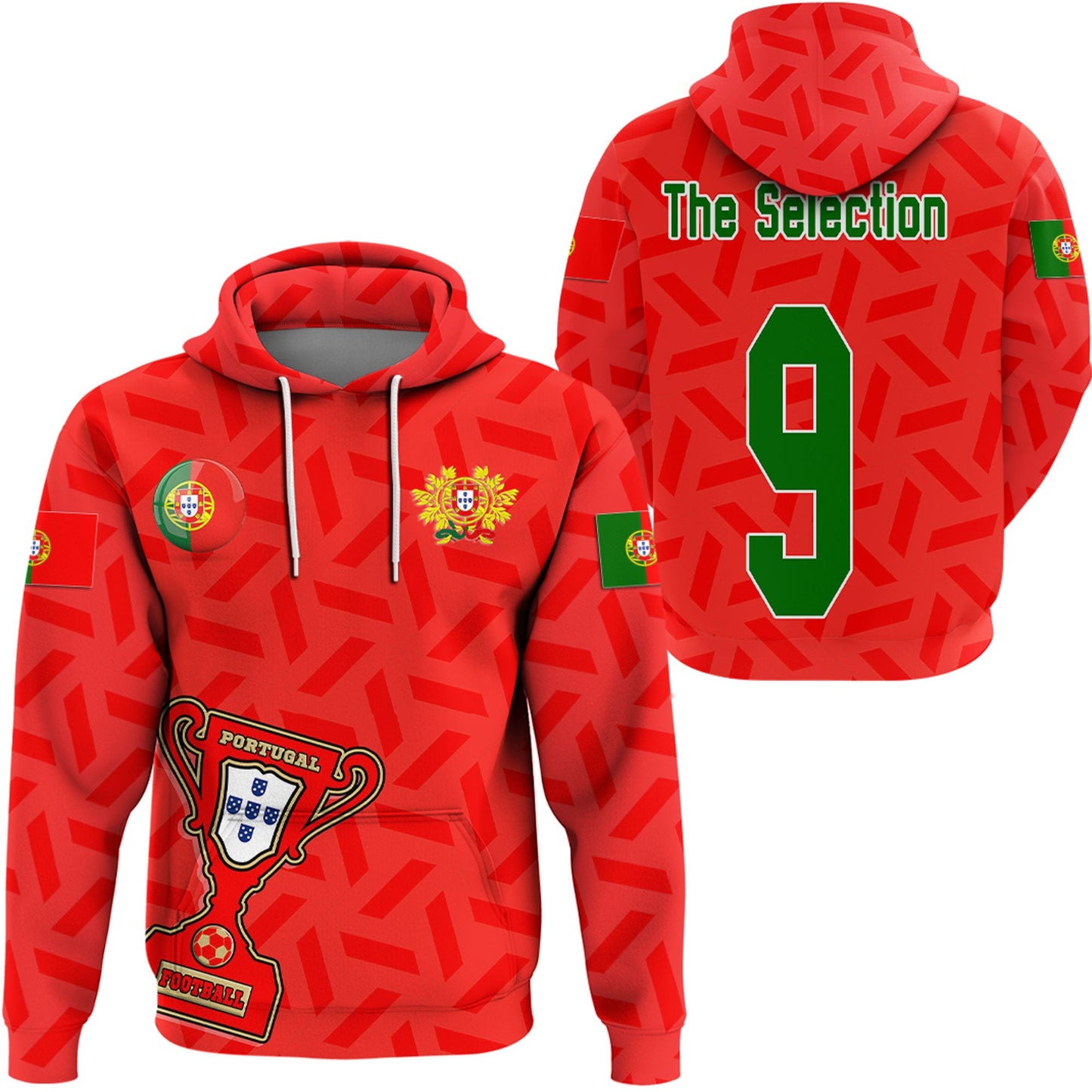 Clothing Custom Portugal Soccer Style Hoodie