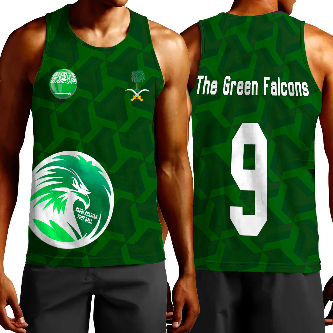 Clothing Custom Saudi Arabia Soccer Style Tank Top