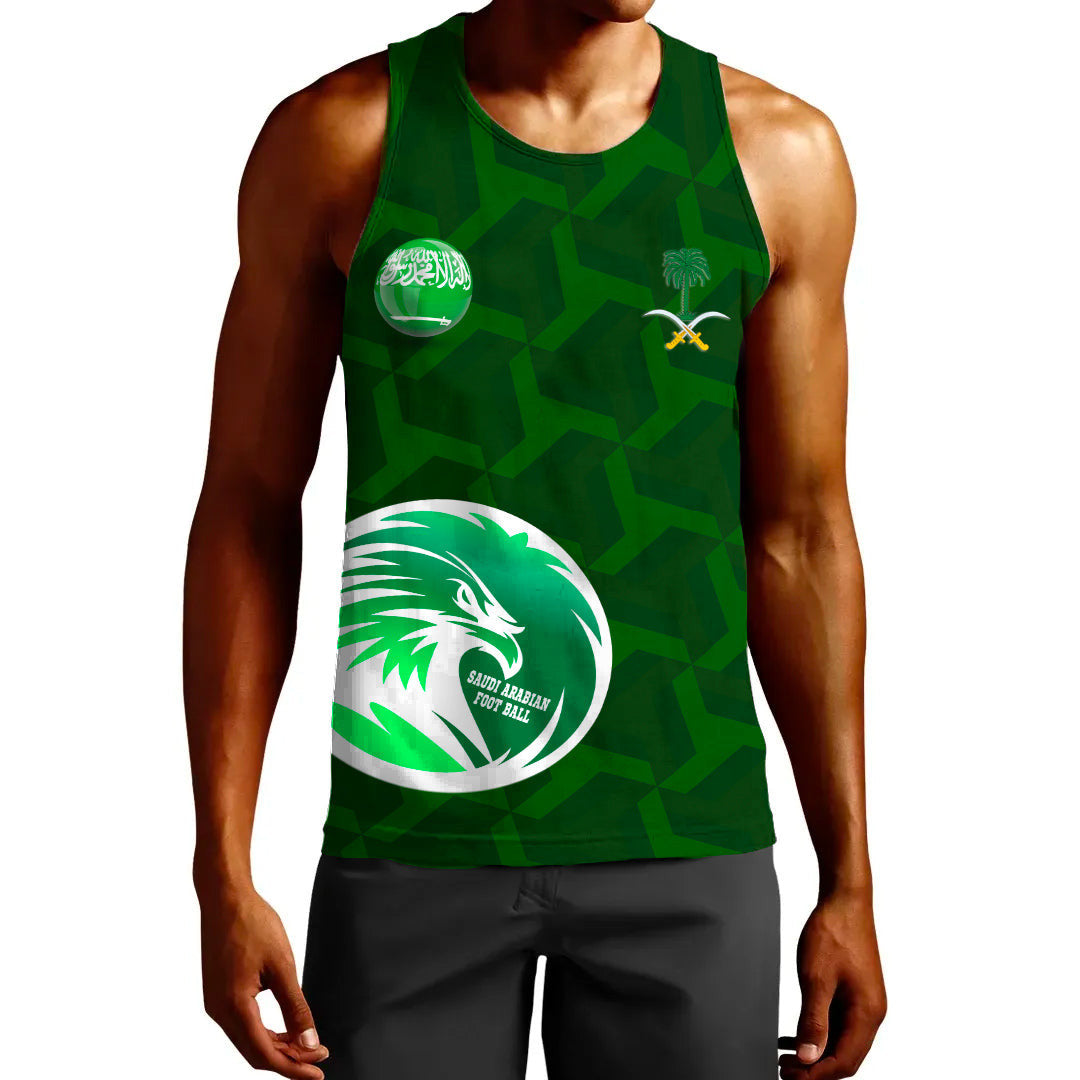 Clothing Custom Saudi Arabia Soccer Style Tank Top
