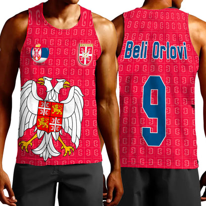 Clothing Custom Serbia Soccer Style Tank Top