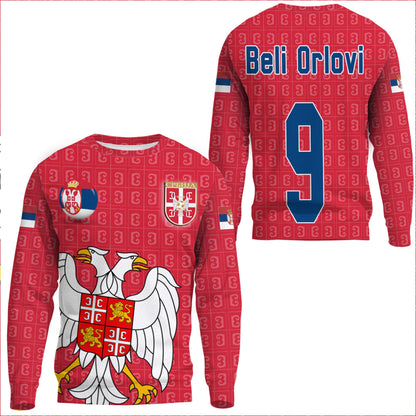 Clothing Custom Serbia Soccer Style Sweatshirts