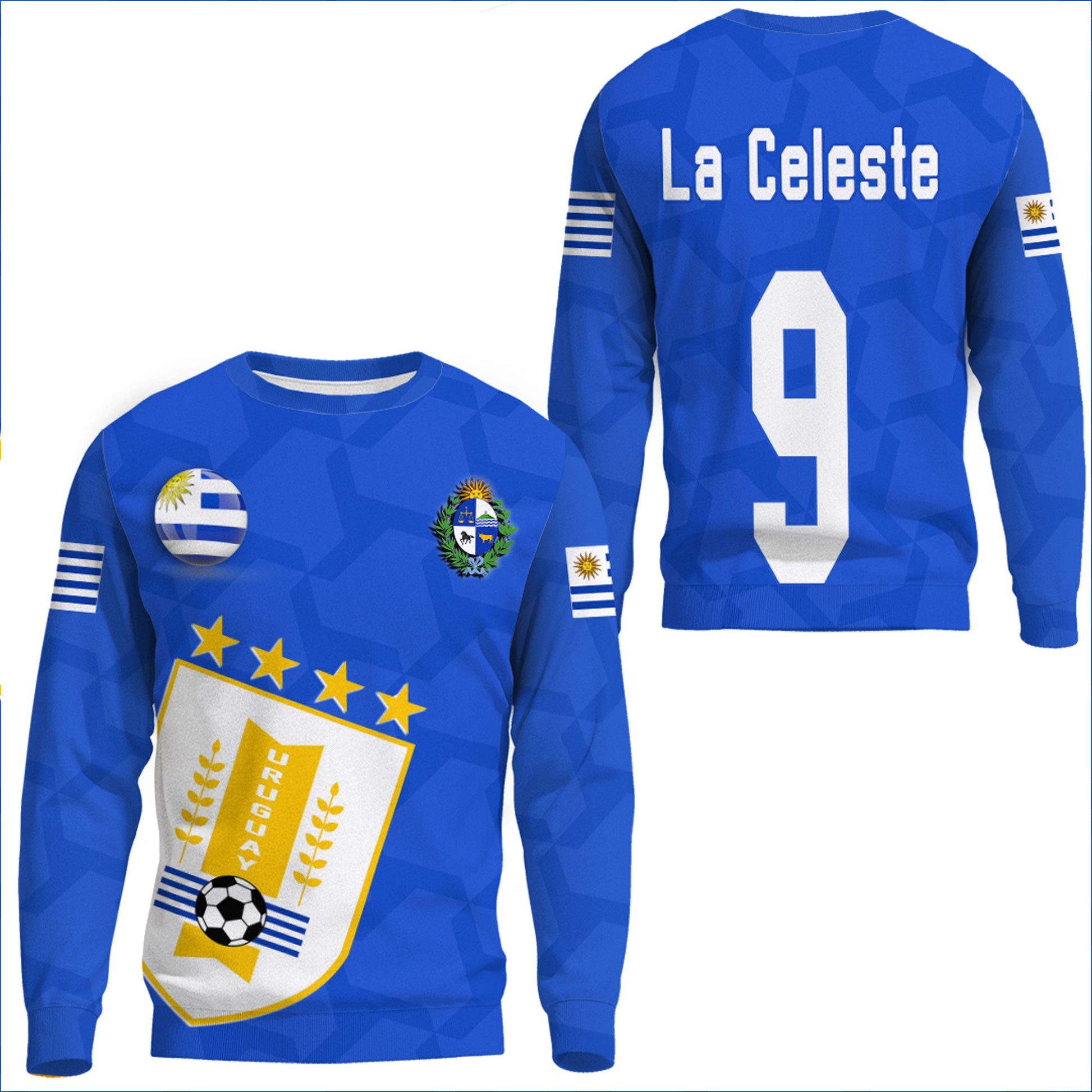 Clothing Custom Uruguay Soccer Style Sweatshirts