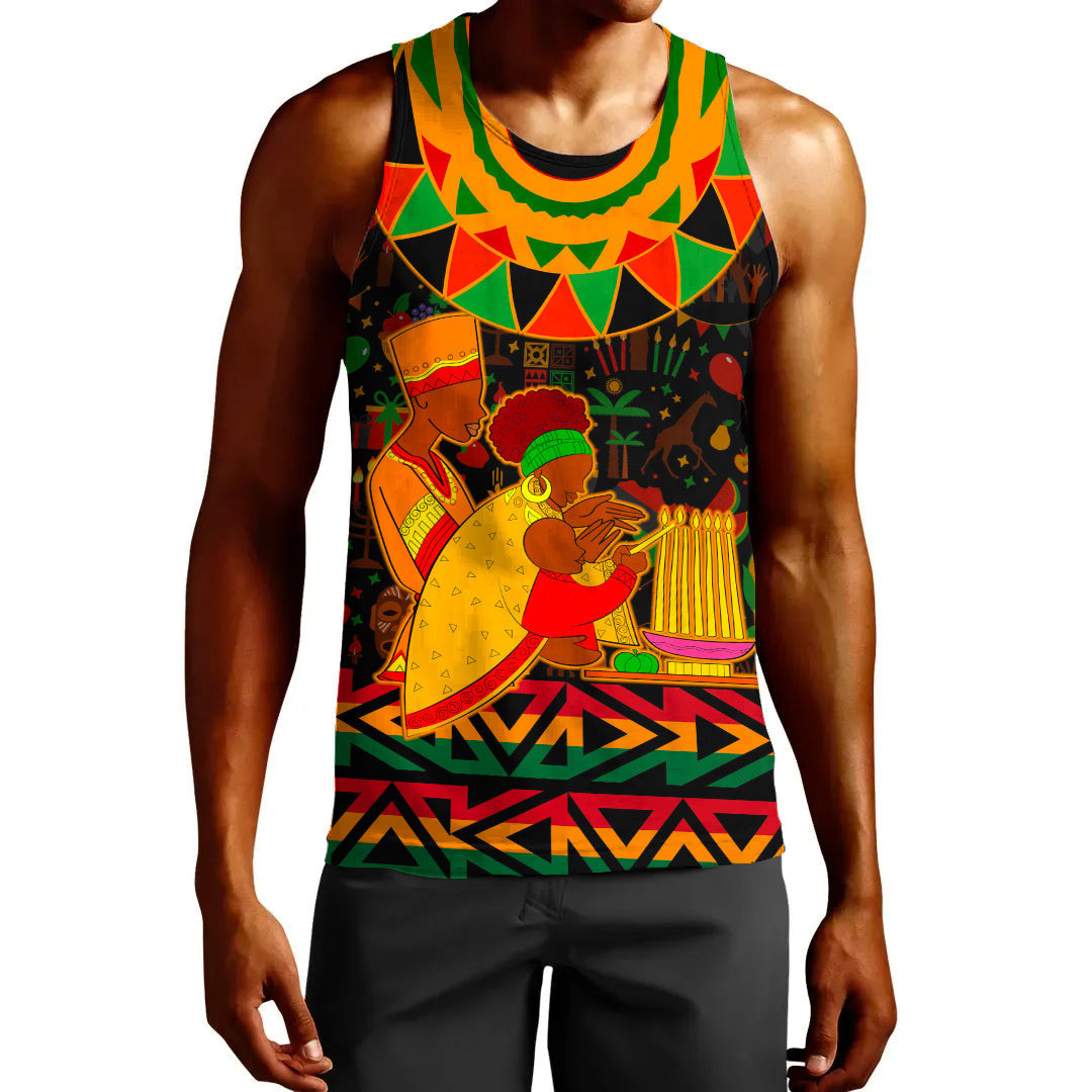 Clothing Happy Kwanzaa Africa Pattern Tank Top