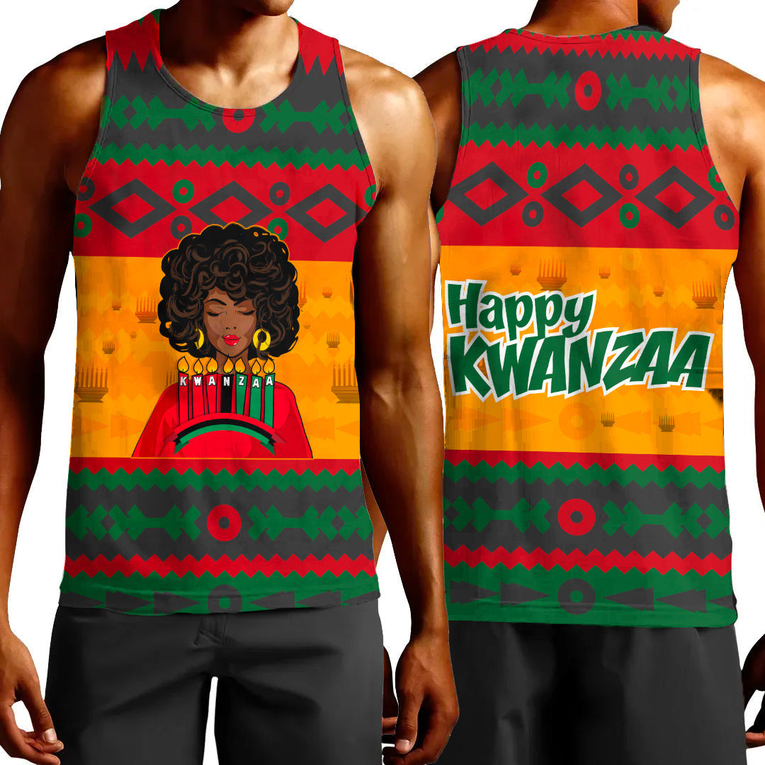 Clothing Happy Kwanzaa Black Women Tank Top