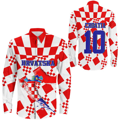 Clothing Croatia Football Long Sleeve Button Shirt