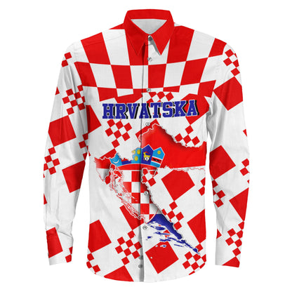 Clothing Croatia Football Long Sleeve Button Shirt