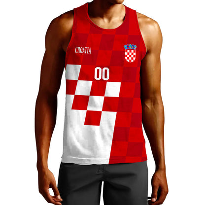 Clothing Custom Croatia Hrvatska Tank Top